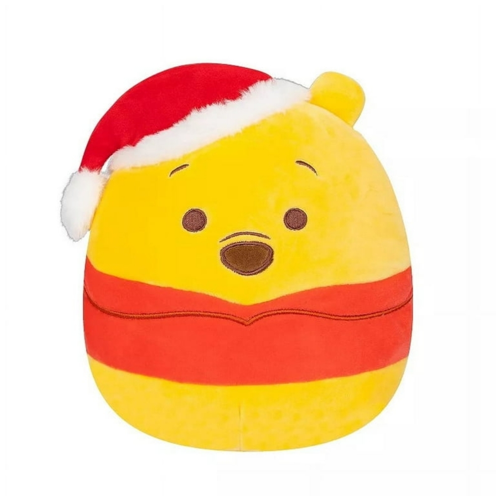 Squishmallows 10" Disney Winnie the Pooh Santa Hat Christmas Official Kellytoy
